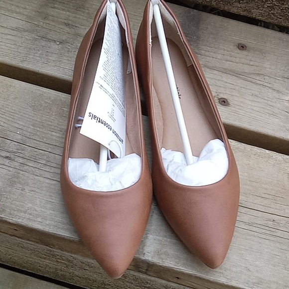 Amazon Essentials Womens Pointed Toe Flat Ballet Shoes Size 5 - Picture 8 of 13